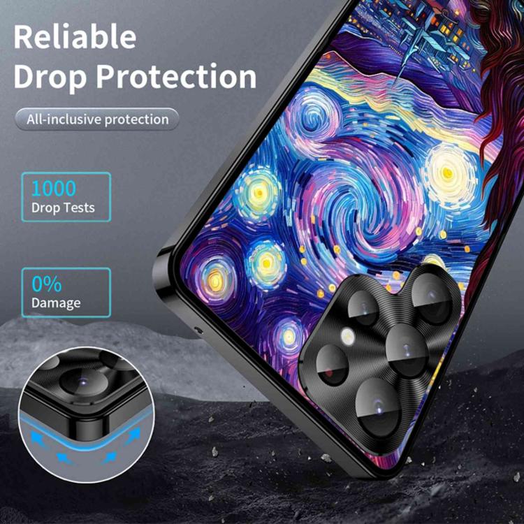 For Samsung Galaxy S23 Ultra 5G Metal Frame UA Color Printed Magnetic Shockproof Phone Case