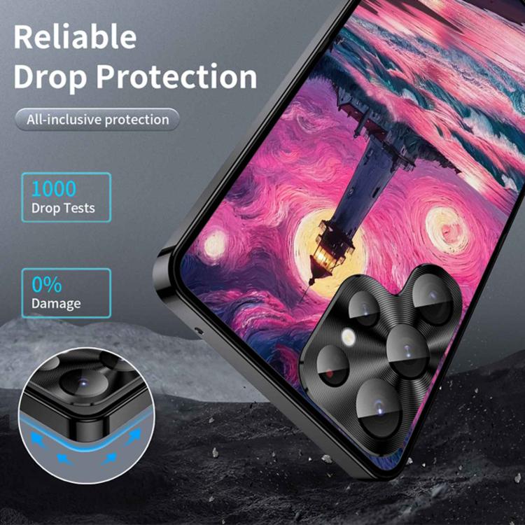 For Samsung Galaxy S22 Ultra 5G Metal Frame UA Color Printed Magnetic Shockproof Phone Case