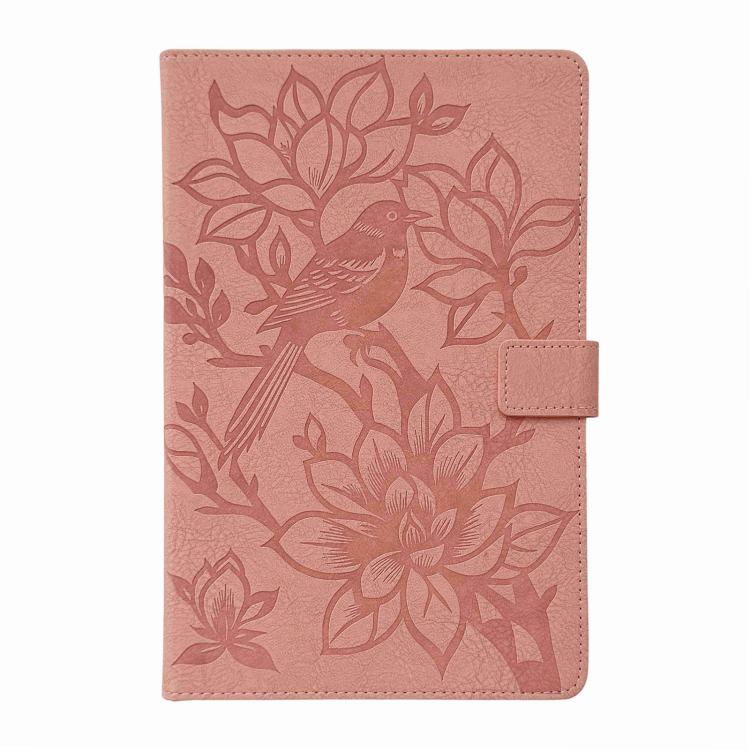 For Samsung Galaxy Tab A8 2021 X200 Magpie Embossed Vegan Leather Tablet Case