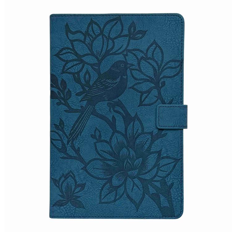 For Samsung Galaxy Tab A7 Lite T220 Magpie Embossed Vegan Leather Tablet Case