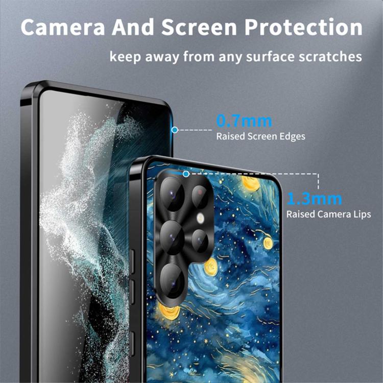 For Samsung Galaxy S26 Ultra 5G Metal Frame UA Color Printed Magnetic Shockproof Phone Case