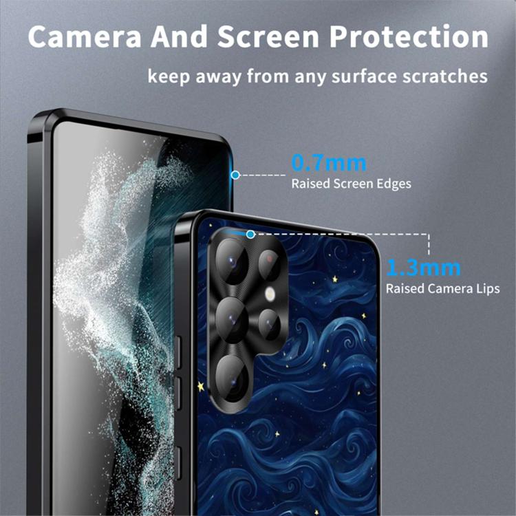 For Samsung Galaxy S26 Ultra 5G Metal Frame UA Color Printed Magnetic Shockproof Phone Case