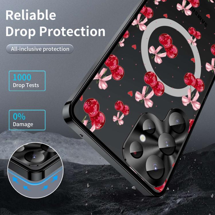 For Samsung Galaxy S26 Ultra 5G Metal Frame UA Color Printed Magnetic Shockproof Phone Case