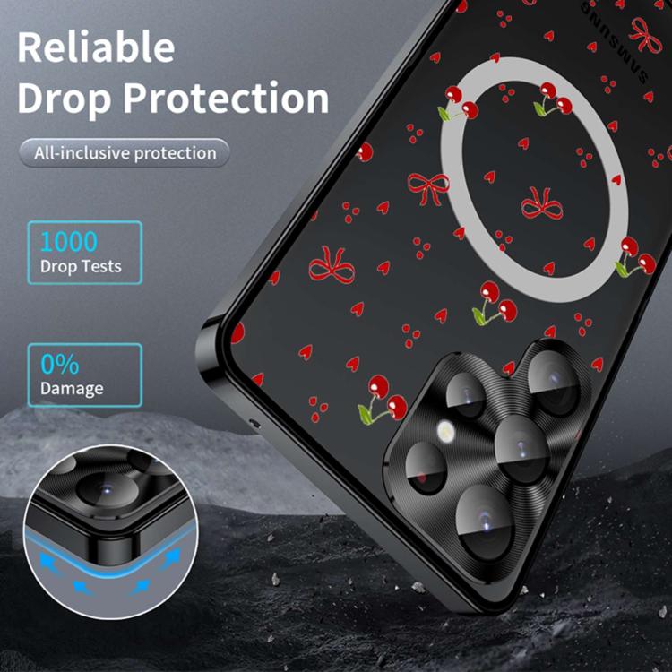 For Samsung Galaxy S26 Ultra 5G Metal Frame UA Color Printed Magnetic Shockproof Phone Case
