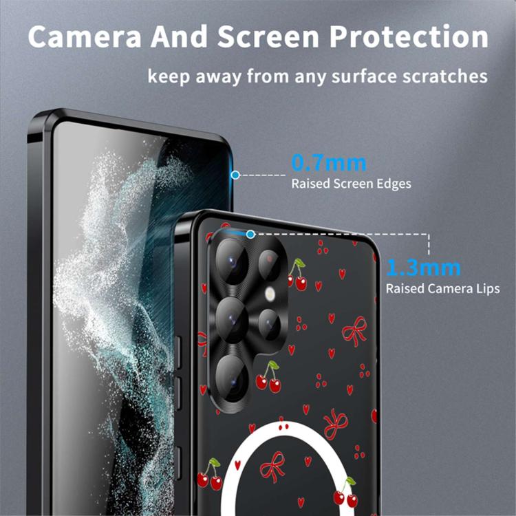 For Samsung Galaxy S26 Ultra 5G Metal Frame UA Color Printed Magnetic Shockproof Phone Case