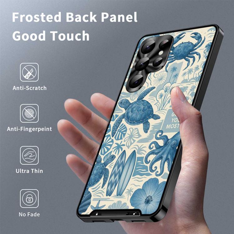 For Samsung Galaxy S26 Ultra 5G Metal Frame UA Color Printed Magnetic Shockproof Phone Case