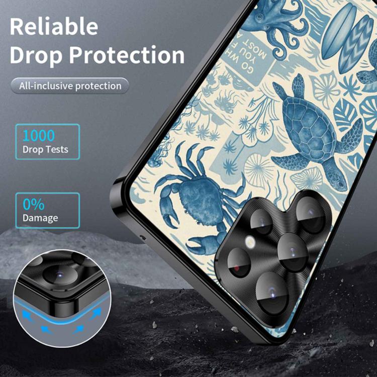 For Samsung Galaxy S26 Ultra 5G Metal Frame UA Color Printed Magnetic Shockproof Phone Case