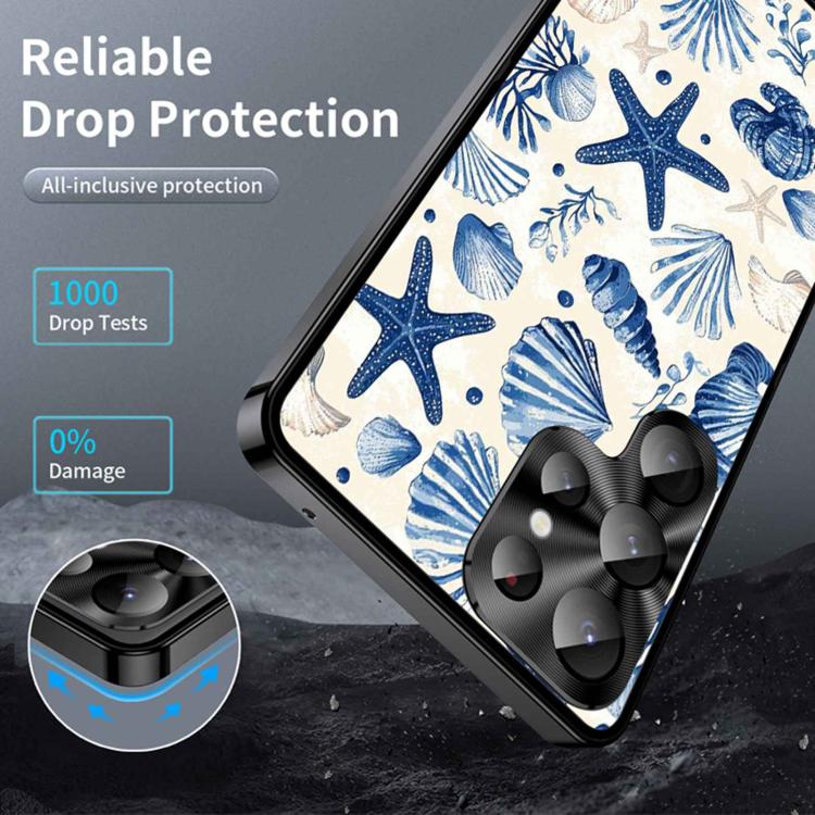 For Samsung Galaxy S26 Ultra 5G Metal Frame UA Color Printed Magnetic Shockproof Phone Case
