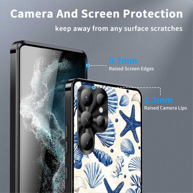For Samsung Galaxy S26 Ultra 5G Metal Frame UA Color Printed Magnetic Shockproof Phone Case