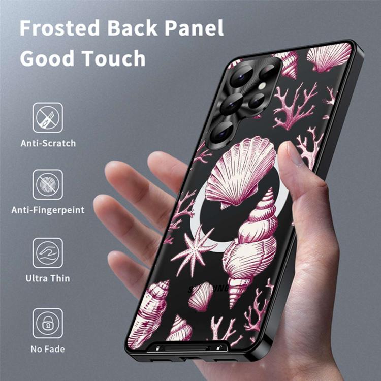 For Samsung Galaxy S26 Ultra 5G Metal Frame UA Color Printed Magnetic Shockproof Phone Case