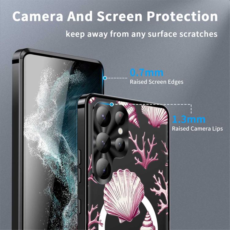 For Samsung Galaxy S26 Ultra 5G Metal Frame UA Color Printed Magnetic Shockproof Phone Case