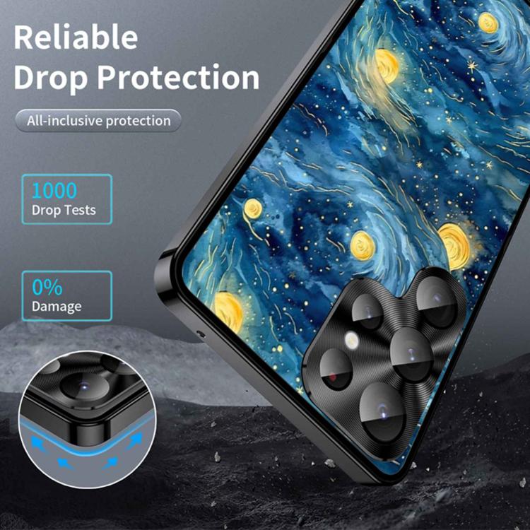 For Samsung Galaxy S23 Ultra 5G Metal Frame UA Color Printed Magnetic Shockproof Phone Case