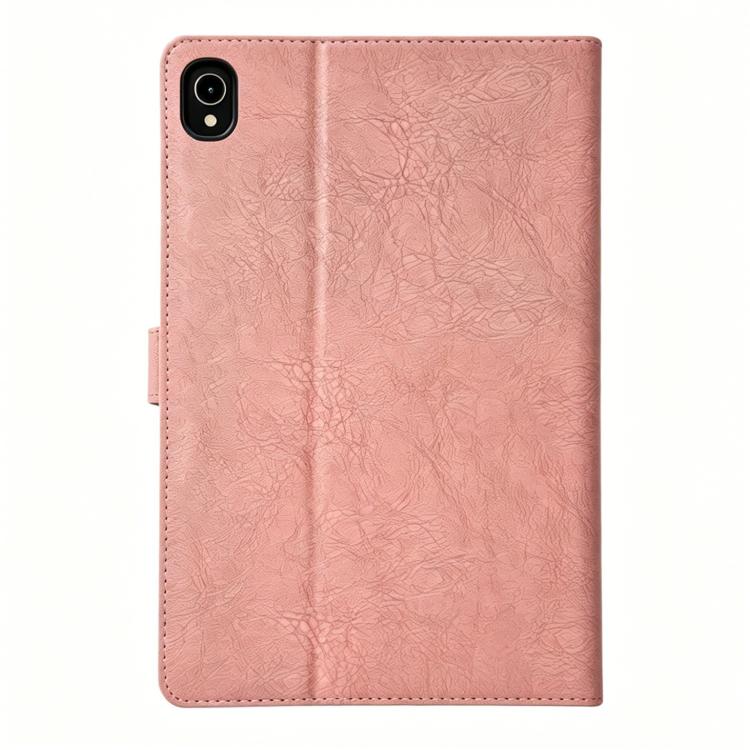 For Samsung Galaxy Tab S11 Magpie Embossed Vegan Leather Smart Tablet Case