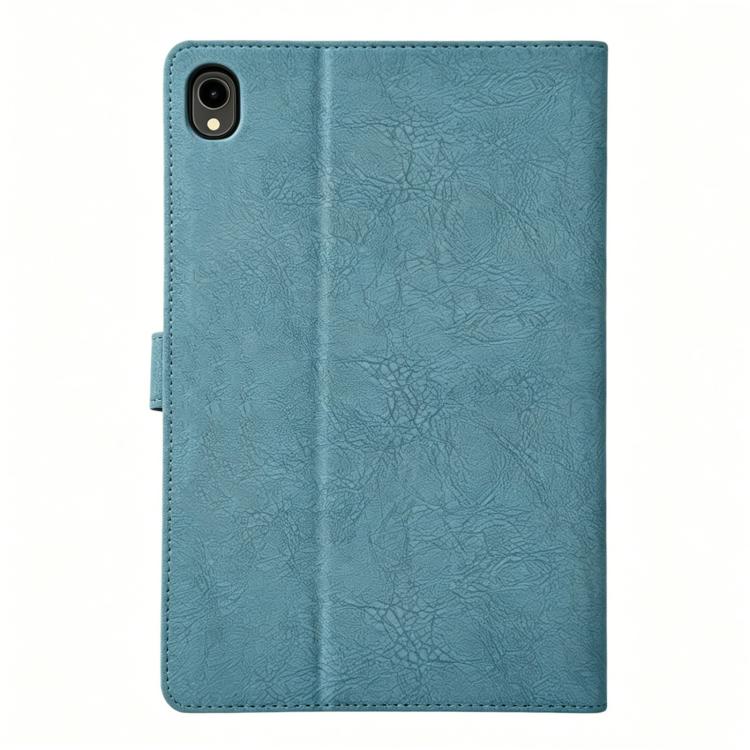 For Samsung Galaxy Tab S11 Magpie Embossed Vegan Leather Smart Tablet Case