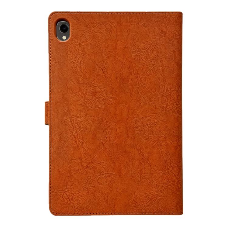 For Samsung Galaxy Tab S11 Magpie Embossed Vegan Leather Smart Tablet Case