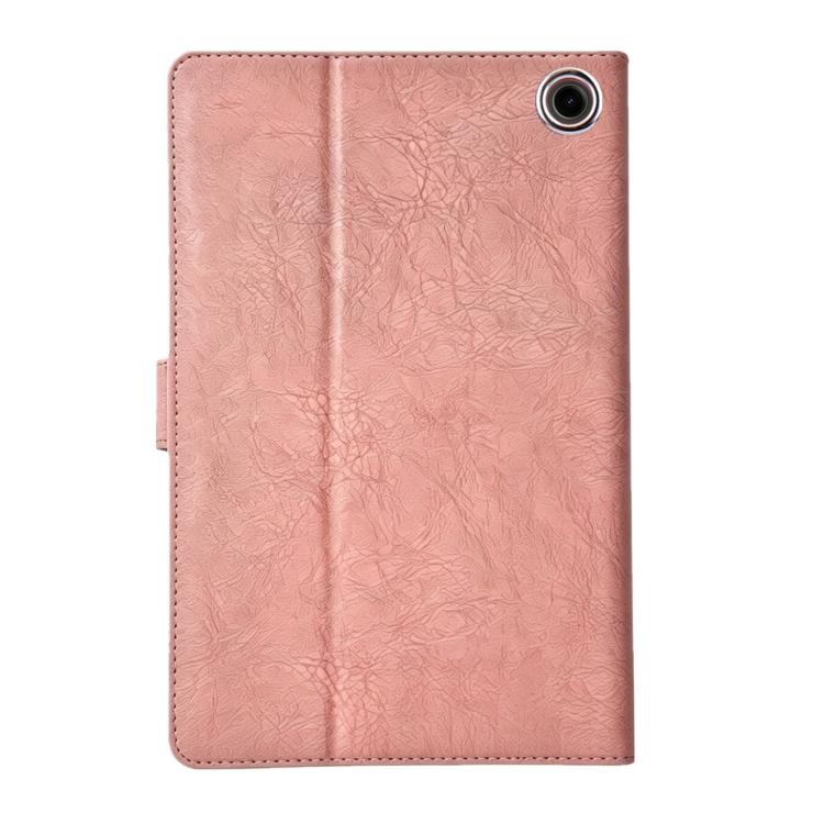For Amazon Kindle Fire HD8 2024 / 2022 Magpie Embossed Vegan Leather Smart Tablet Case