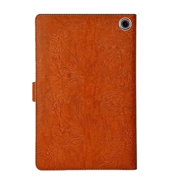 For Amazon Kindle Fire HD8 2024 / 2022 Magpie Embossed Vegan Leather Smart Tablet Case