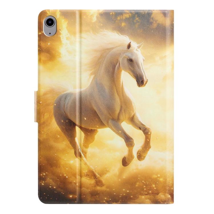 For iPad 2025 / 2022 Litchi Texture Voltage Painted Vegan Leather Smart Tablet Case