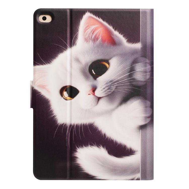 For iPad 9.7 2018 / 2017 Litchi Texture Voltage Painted Vegan Leather Smart Tablet Case