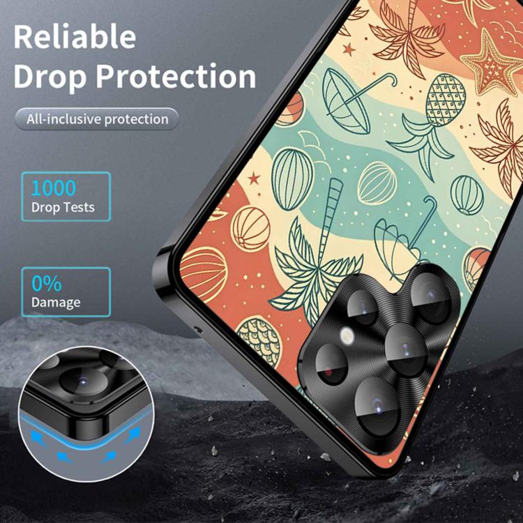 For Samsung Galaxy S26 Ultra 5G Metal Frame UA Color Printed Magnetic Shockproof Phone Case