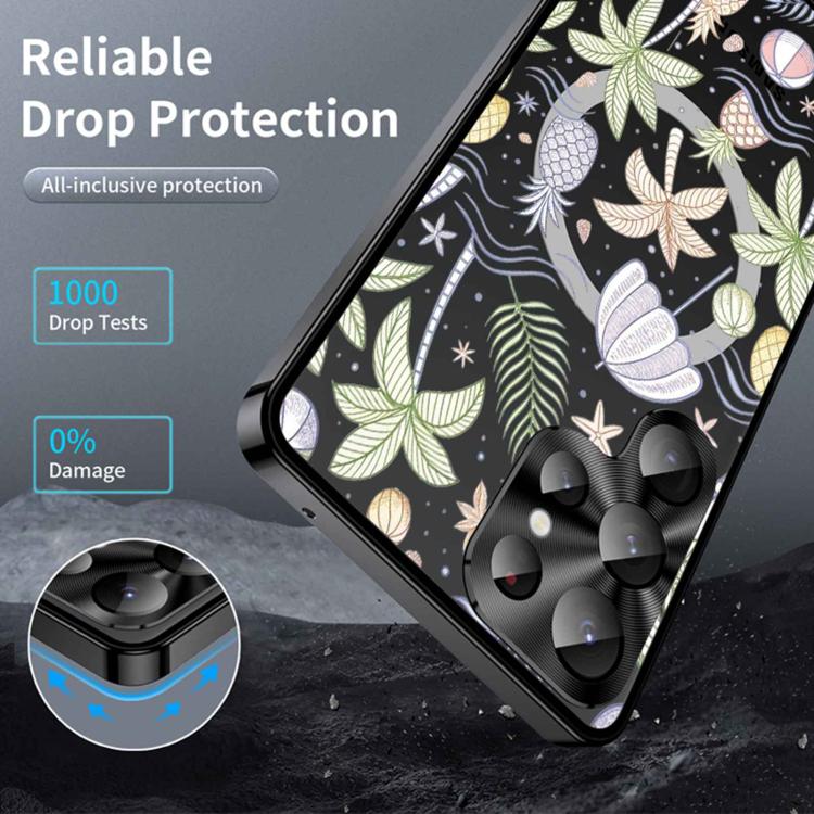 For Samsung Galaxy S26 Ultra 5G Metal Frame UA Color Printed Magnetic Shockproof Phone Case