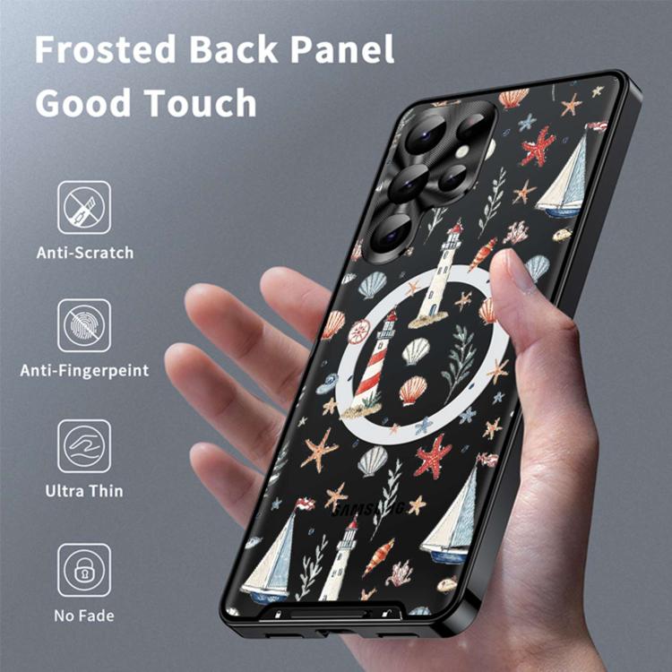 For Samsung Galaxy S26 Ultra 5G Metal Frame UA Color Printed Magnetic Shockproof Phone Case