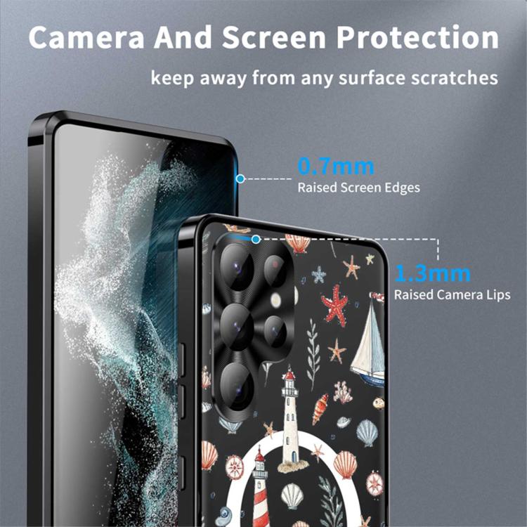 For Samsung Galaxy S26 Ultra 5G Metal Frame UA Color Printed Magnetic Shockproof Phone Case
