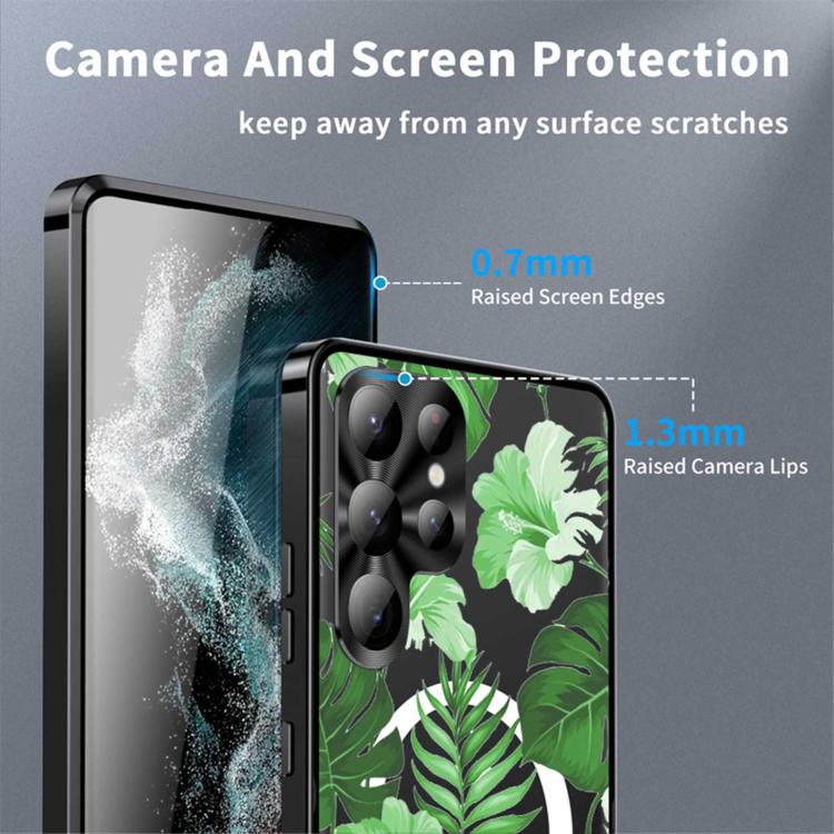 For Samsung Galaxy S26 Ultra 5G Metal Frame UA Color Printed Magnetic Shockproof Phone Case