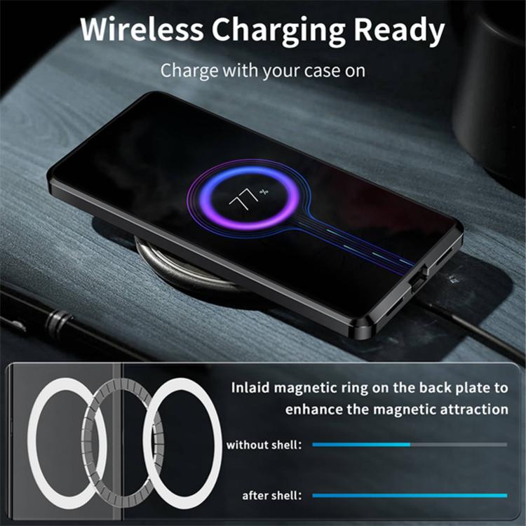For Samsung Galaxy S26 Ultra 5G Metal Frame UA Color Printed Magnetic Shockproof Phone Case