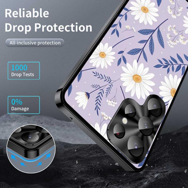 For Samsung Galaxy S24 Ultra 5G Metal Frame UA Color Printed Magnetic Shockproof Phone Case