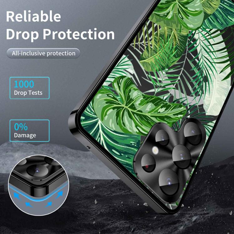 For Samsung Galaxy S23 Ultra 5G Metal Frame UA Color Printed Magnetic Shockproof Phone Case