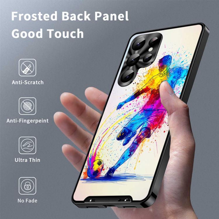 For Samsung Galaxy S26 Ultra 5G Metal Frame UA Color Printed Magnetic Shockproof Phone Case