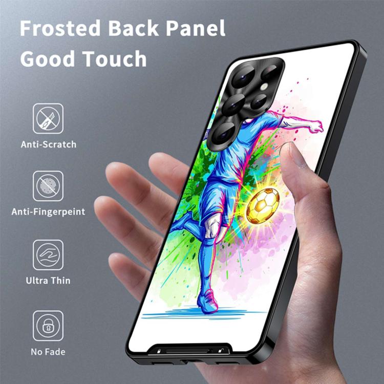 For Samsung Galaxy S26 Ultra 5G Metal Frame UA Color Printed Magnetic Shockproof Phone Case