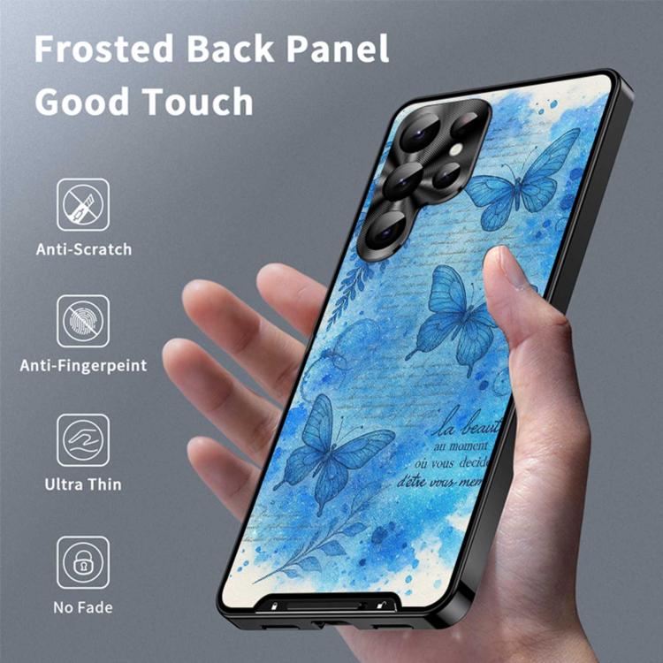 For Samsung Galaxy S24 Ultra 5G Metal Frame UA Color Printed Magnetic Shockproof Phone Case