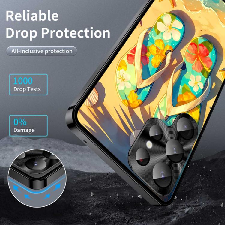 For Samsung Galaxy S25 Ultra 5G Metal Frame UA Color Printed Magnetic Shockproof Phone Case