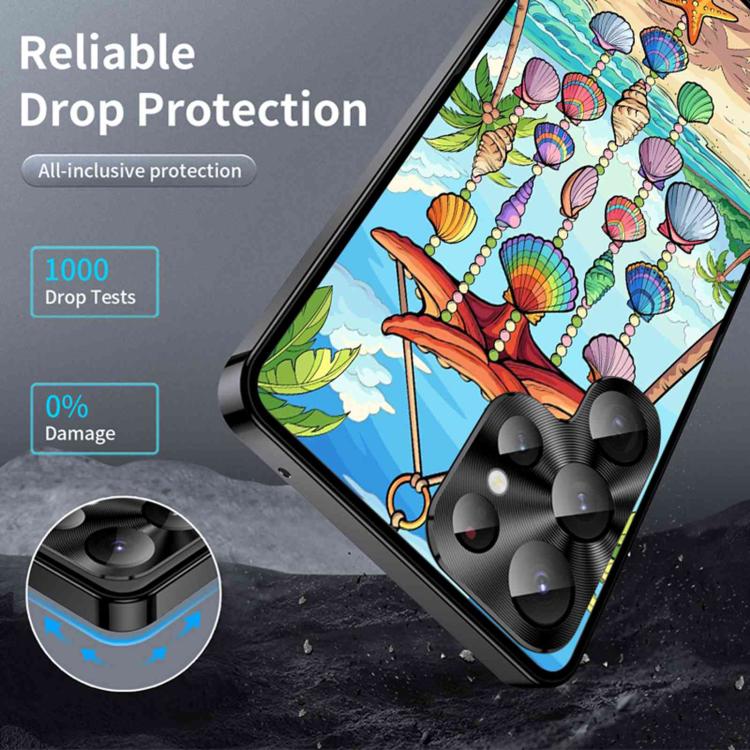 For Samsung Galaxy S24 Ultra 5G Metal Frame UA Color Printed Magnetic Shockproof Phone Case