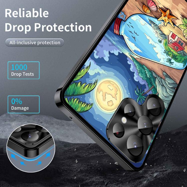 For Samsung Galaxy S24 Ultra 5G Metal Frame UA Color Printed Magnetic Shockproof Phone Case