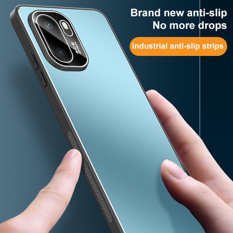 For OnePlus Ace 6 Golden Shield Metal Frosted Lens Film Phone Case
