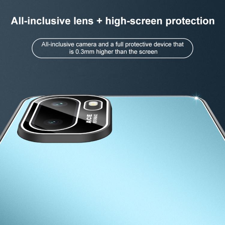 For OnePlus Ace 6 Golden Shield Metal Frosted Lens Film Phone Case