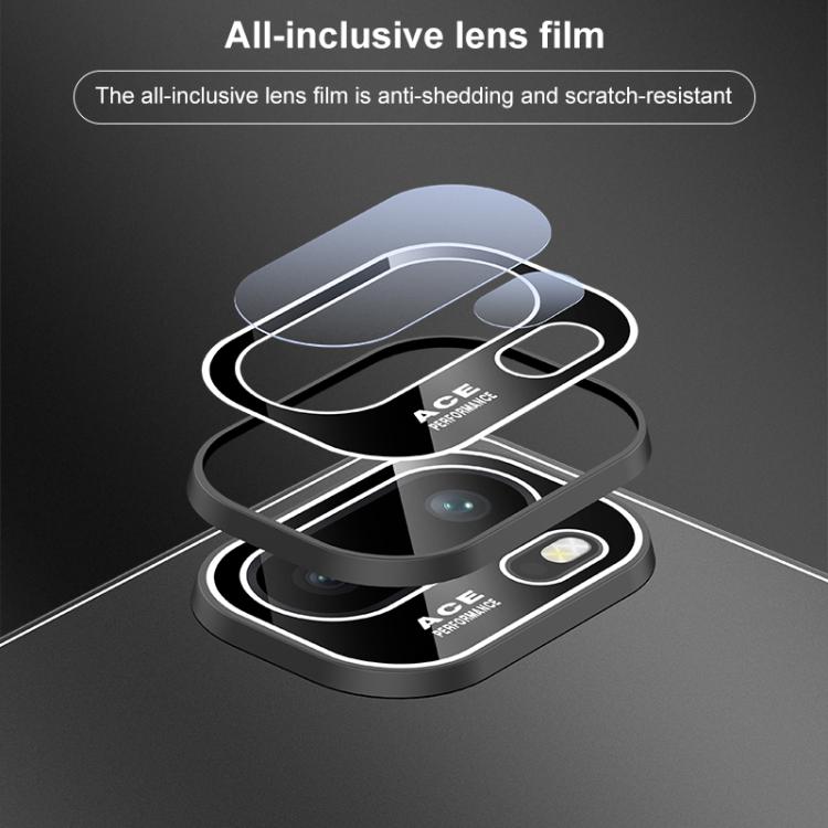 For OnePlus Ace 6 Golden Shield Metal Frosted Lens Film Phone Case