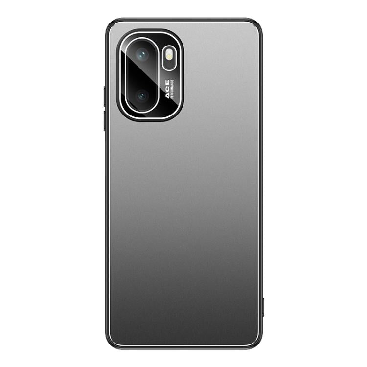 For OnePlus Ace 6 Golden Shield Metal Frosted Lens Film Phone Case