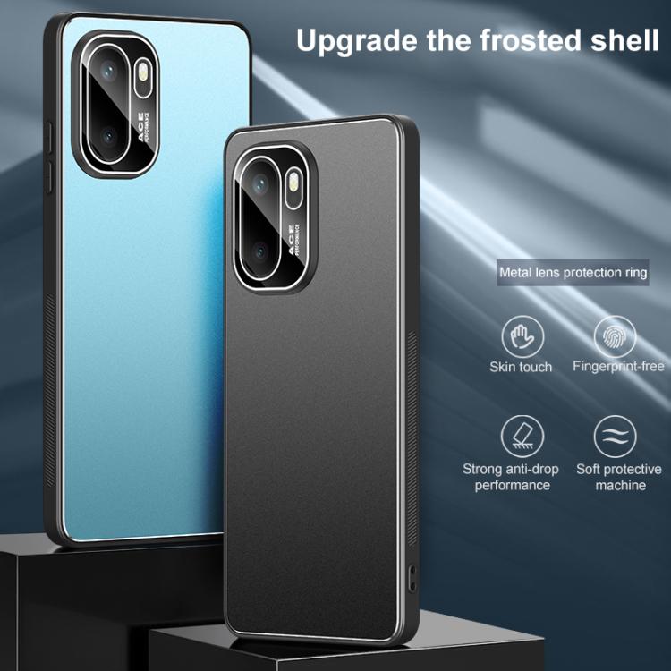 For OnePlus Ace 6 Golden Shield Metal Frosted Lens Film Phone Case