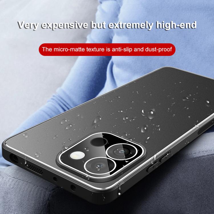 For OnePlus 13T Golden Shield Metal Frosted Lens Film Phone Case