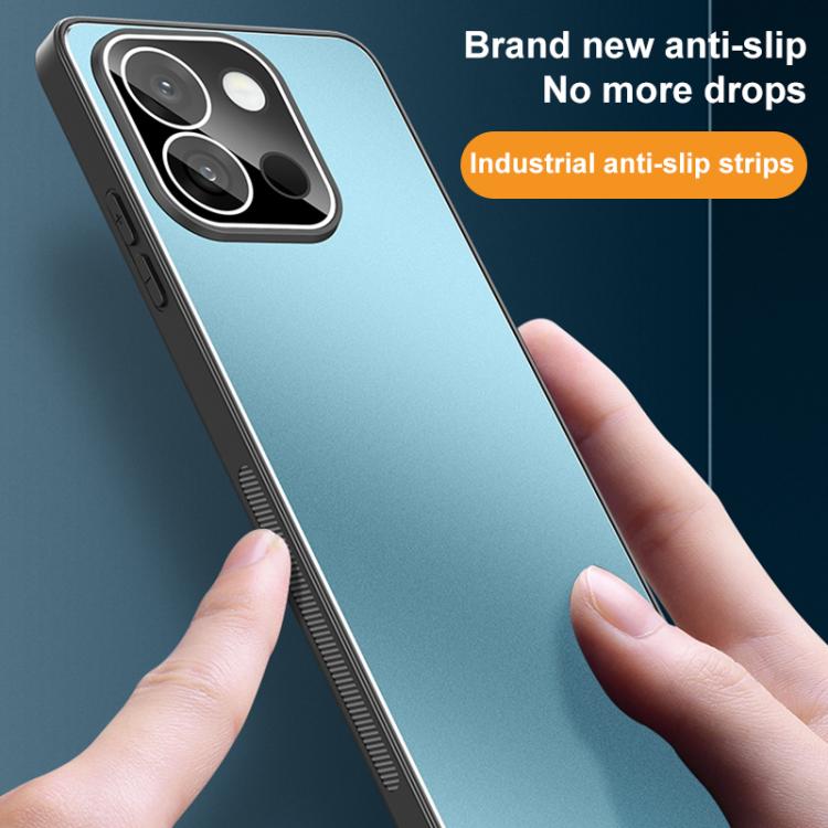 For OnePlus 13T Golden Shield Metal Frosted Lens Film Phone Case