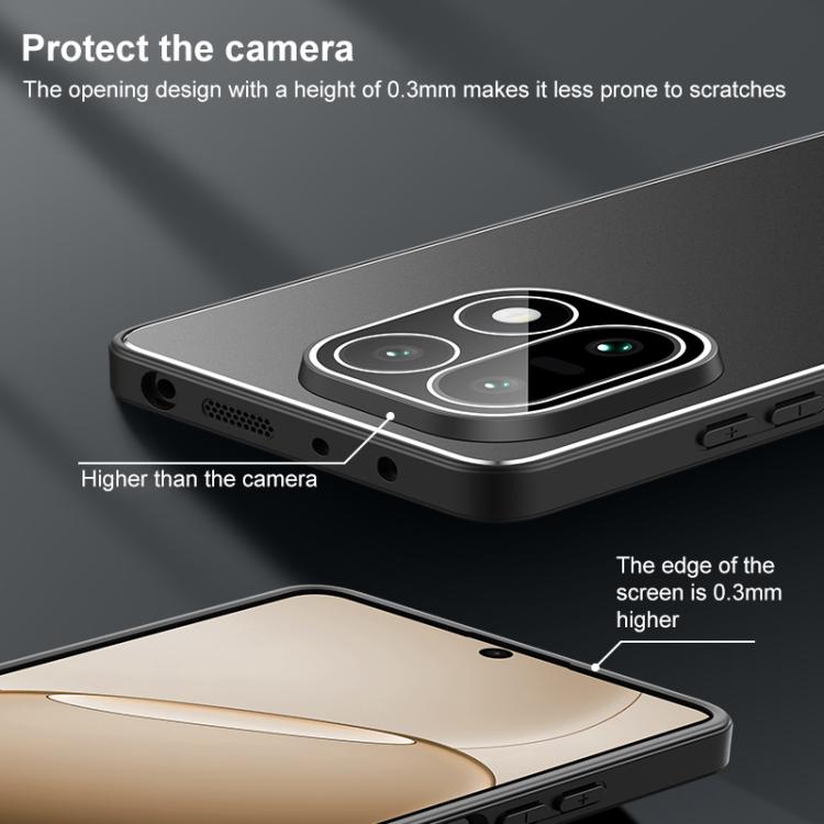 For OnePlus 15 Golden Shield Metal Frosted Lens Film Phone Case