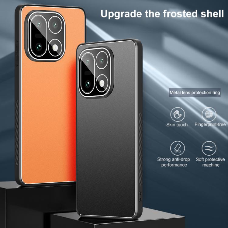 For OnePlus 15 Golden Shield Metal Frosted Lens Film Phone Case