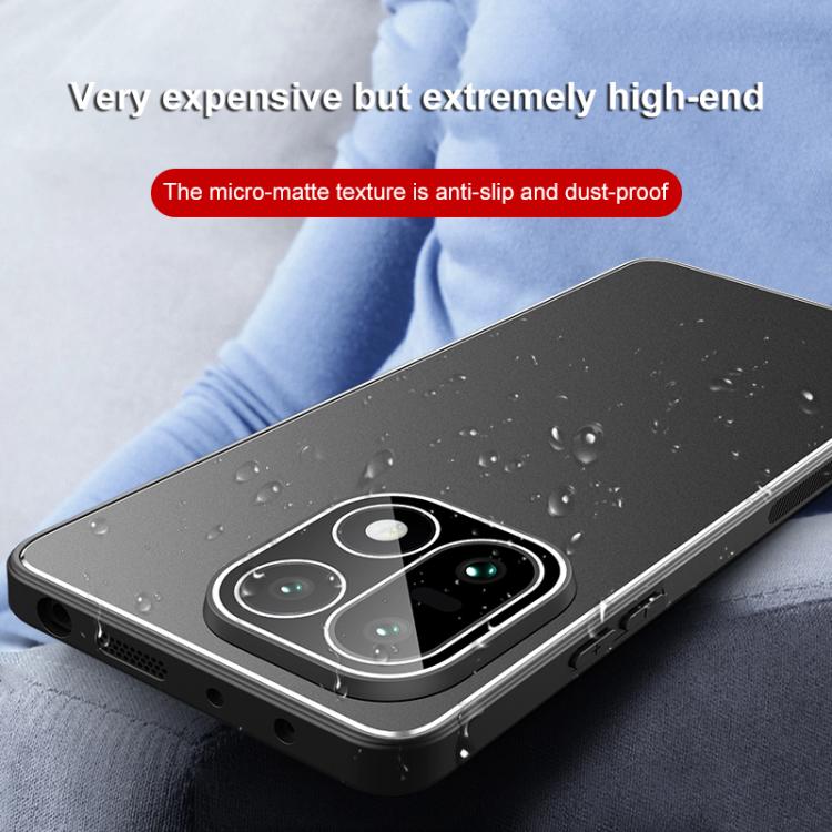 For OnePlus 15 Golden Shield Metal Frosted Lens Film Phone Case