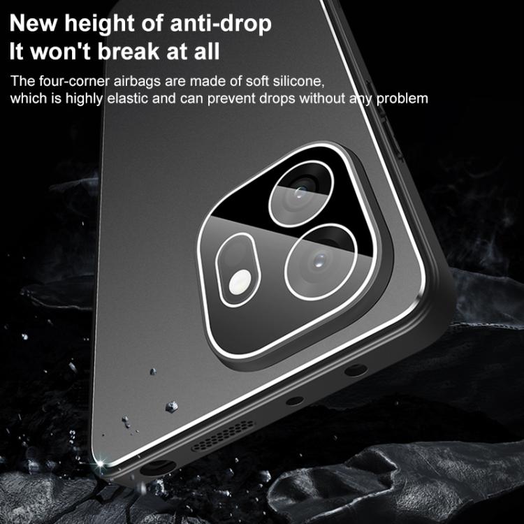 For OnePlus 15T Golden Shield Metal Frosted Lens Film Phone Case