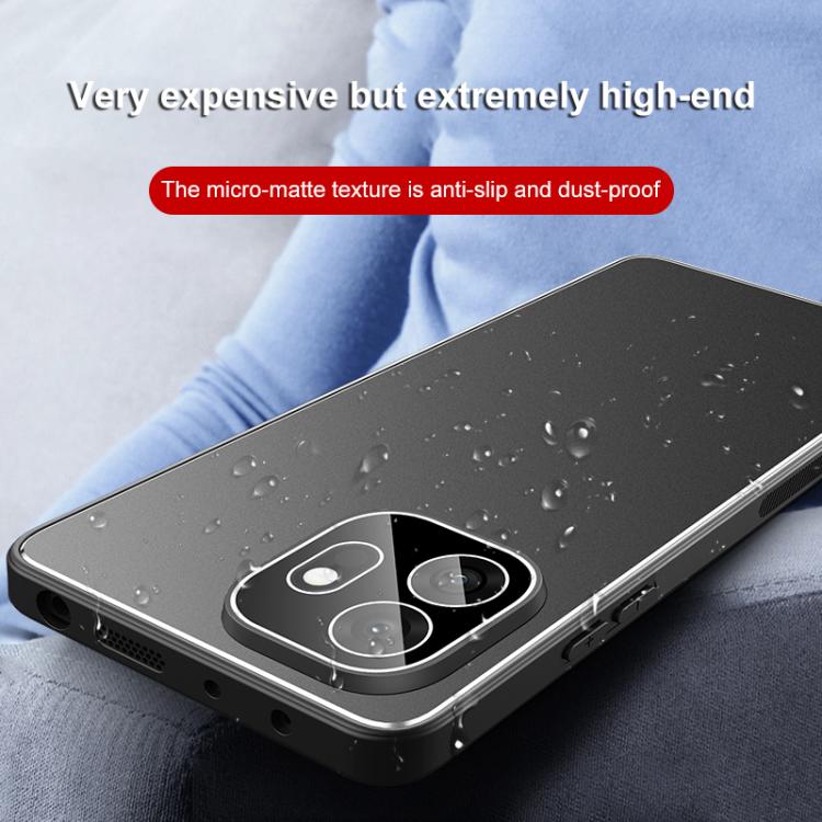 For OnePlus 15T Golden Shield Metal Frosted Lens Film Phone Case