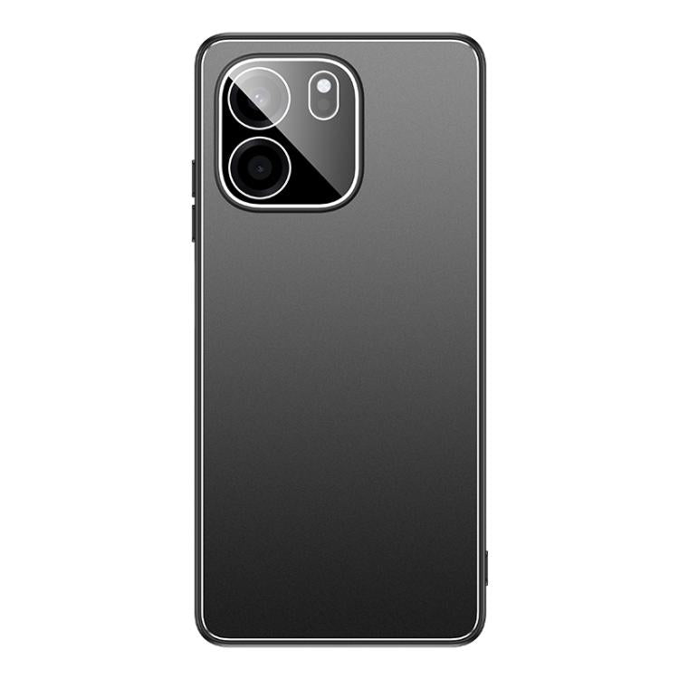 For OnePlus Turbo 6V Golden Shield Metal Frosted Lens Film Phone Case